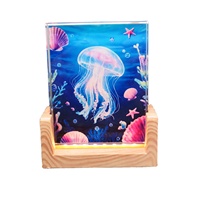 Nouvelle lampe de chevet pour chambre à coucher avec une lumière nocturne créative sur le thème de la galaxie romantique, idéale pour la décoration de table