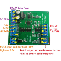 Générateur de signal de tension et de courant 8CH 0-5V 0-10V 4-20MA, détecteur, convertisseur RS485 vers ADC/DAC, module IO Modbus RTU