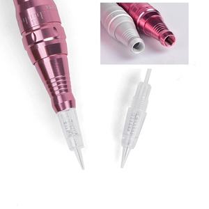 Set <span class=keywords><strong>de</strong></span> 10 Cartuchos para Pluma <span class=keywords><strong>de</strong></span> Maquillaje Permanente Eléctrica, Máquina <span class=keywords><strong>de</strong></span> Microblading Inalámbrica con 2 Baterías, Microshading PMU para Cejas - Product Image 3