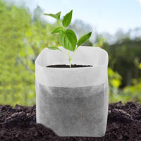 Sac de culture robuste en tissu non tissé blanc pour semis de légumes, plantation d'herbes, projets de jardinage et travaux de pépinière