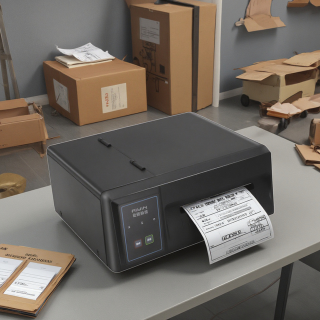 110mm Desktop Fast Printing FBA Shipping Label Printer Direct Thermal Industrial Waybill Barcode Sticker Printer