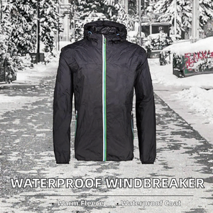 Hot Selling Custom Printed Nylon Water Repellent Anorak Windbreaker <b>Jacket</b> Mens Outdoor <b>Packable</b> Zip Up Side Pockets - Product Image 2