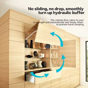 Système de meubles de <span class=keywords><strong>cuisine</strong></span> : Support de porte de placard bi-pliant à fermeture douce et <span class=keywords><strong>suspension</strong></span>, avec vérin électrique de levage - Product Image 2
