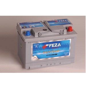 Batterie automobile 12V 72 Ah sans entretien, longue durée de vie, technologie calcium, fournisseur OEM, longue durée de vie. - Product Image 1