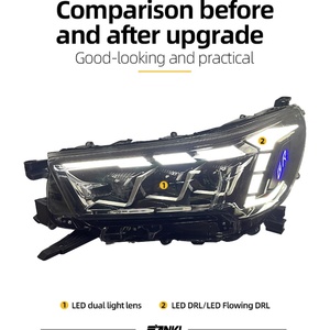 Ensamblaje de Faros Delanteros LED Sanvi para Toyota Hilux 2020-2024, Faros Delanteros Hilux de 3 Lentes LED - Product Image 6