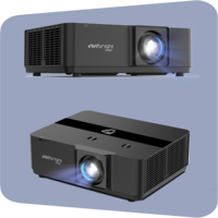 Projecteur laser VIVIBRIGHT KD2000UC 8000 ANSI Lumens pour salles de classe, salles de conférence, écoles, collèges, enseignement interactif