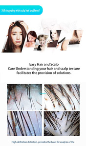 Máquina para el Cuidado del Cuero Cabelludo y Prueba de Crecimiento del Cabello, Dispositivo Multifuncional de Terapia Capilar con Pantalla y Múltiples Cabezales de Cuidado - Product Image 6