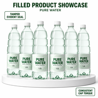 Ligne de production automatique industrielle 3 en 1 pour l'eau potable minérale pure, lavage, remplissage et bouchage de bouteilles