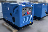 Groupe électrogène mobile silencieux Big Blue GNR400 GENOR POWER, moteur diesel robuste, 500A 300A 400A, refroidissement par eau, démarrage électrique 12V DC, soudage à l'arc