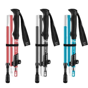 Cy Hiking Trekking Poles Aluminum Alloy 5 Section Folding Ultralight Portable Outdoor <b>Walking</b> <b>Sticks</b> - Product Image 1