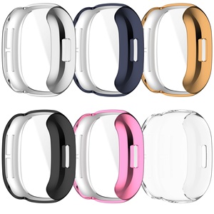 Plating Protector Frame Case Soft TPU Watch Case for <strong>Fitbit</strong> Ace <strong>LTE</strong> - Product Image 3