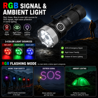 Lampe torche LED UV industrielle 365nm 1000LM, lumière blanche, modes RGB, base magnétique, clip de poche, rechargeable 18350, lampe de travail