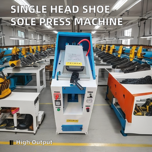 Máquina neumática automática para hacer zapatos de un solo cabezal con cubierta que sujeta la <span class=keywords><strong>suela</strong></span>, prensas neumáticas para presionar la <span class=keywords><strong>suela</strong></span> del zapato - Product Image 2