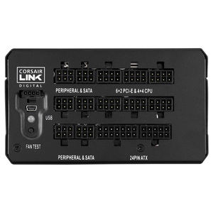 <span class=keywords><strong>CORSAIR</strong></span> HXi Series HX1200i 1200W Alimentation modulaire complète avec 80 PLUS PLATINUM Haswell Ready C-<span class=keywords><strong>Link</strong></span> Monitoring and Control - Product Image 5