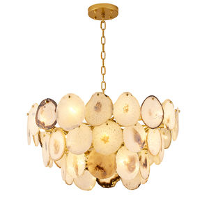 Lámpara de Piedra de Ágata Nórdica JC LIGHTING 2020, Lámpara Colgante Redonda de Ágata Pura de Lujo, Lámparas Colgantes <span class=keywords><strong>Artica</strong></span> para Villas - Product Image 2