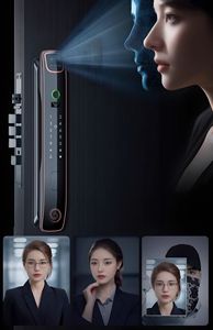 <span class=keywords><strong>Assistant</strong></span> Domestique : Nouveauté 2026 – Serrure Intelligente pour Portes Antivol avec Reconnaissance Faciale 3D et Interphone Vidéo - Product Image 1