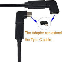 Adaptateur USB 3.1 Type C mâle vers femelle USB-C avec sortie CC à angle droit de 90 degrés pour smartphones et tablettes, en PVC