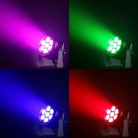 Projecteur PAR en aluminium étanche DMX512 RGBW 4-en-1 120W IP65, activé par le son, contrôle automatique/mître/esclave pour spectacles en extérieur
