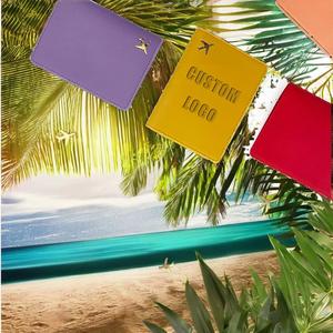 Cartera para Tarjetas de Visita con Logotipo Personalizado, Funda para Pasaporte de Viaje, Porta Documentos de Identidad y Pasaporte de Cuero PU Impermeable con Estuche para Tarjetas de Crédito - Product Image 2