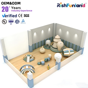 Blocs d'escalade modulaires en mousse modernes, jouets sensoriels pour tout-petits, ensemble d'équipements de jeu intérieur souple pour enfants, utilisation en crèche - Product Image 1