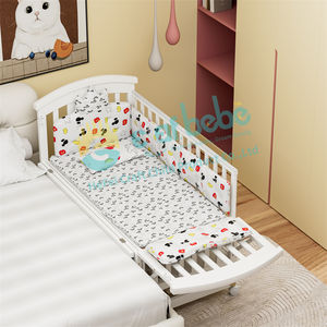 CLAF BEBE Cunas de bebé de madera maciza de alta calidad Cama de bebé multifunción sólida - Product Image 3