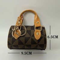 Mini pochette de luxe léger de créateur, gaufrée crocodile, étui pour écouteurs, porte-monnaie, pochette à rouge à lèvres avec porte-clés, ornement suspendu pour voiture