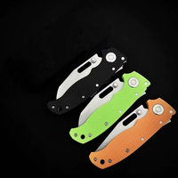 Navaja Plegable de Bolsillo con Hoja de Acero 440C de 3 Pulgadas con Punta Clip, Mango G10 y Bloqueo Trasero para EDC, Herramienta para Camping al Aire Libre, Venta al por Mayor OEM