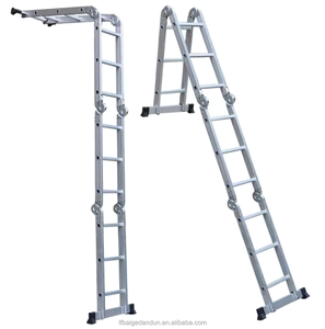 <span class=keywords><strong>Escalera</strong></span> Telescópica Plegable <span class=keywords><strong>de</strong></span> <span class=keywords><strong>Aluminio</strong></span> Moderna <span class=keywords><strong>de</strong></span> 330 Libras, 4x3, Estructura Combinada <span class=keywords><strong>de</strong></span> 12 Peldaños, <span class=keywords><strong>Precio</strong></span> Bajo, Multiusos - Product Image 3