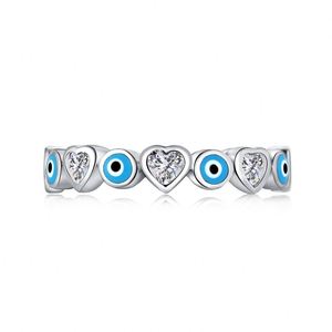 Anillo de Plata de Ley 925 con Circonita Cúbica, Ajustable, con Piedra Azul, Joyería Turca, Ojo del Mal, para Mujer - Product Image 6