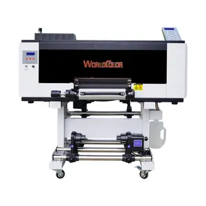 2023 baru teknologi cetak UV DTF 2 in 1 30cm Mini A3 DTF UV Printer Roll untuk Roll Impresora UV DTF Printer