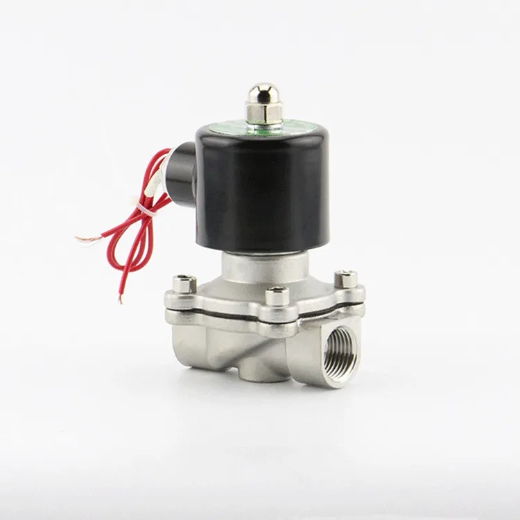 Hydraulic AC220V DN40 3/2in 2 way Electric Diesel Fuel Direct Acting Valve Solenoid