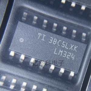 Chip IC de amplificador operacional cuádruple Texas Instruments Lm324dr Soic-14, voltaje de alimentación de 3 V a 36 V - Product Image 1