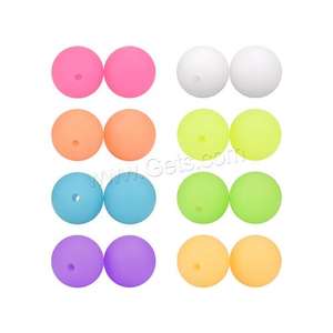 Bulk <strong>Wholesale</strong> DIY <strong>Silicone</strong> Jewelry <strong>Beads</strong> Luminous More Colors for Choice 12mm 1611277 - Product Image 2