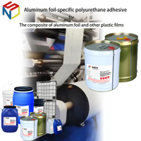 Polyuréthane à haute adhérence initiale, processus de revêtement efficace, structure en feuille d'aluminium, impression en flexographie, à base d'eau pour l'emballage