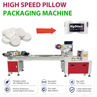 Hochwertige Horizontale Flow-Pack-Verpackungsmaschine Kissenverpackungsmaschine für Einweg-Kompressionshandtücher
