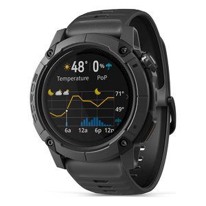 สมาร์ทวอทช์ (MIP) NOMAD สีเทาเข้ม 48 มม. สายซิลิโคน GPS เครื่องวัดอัตราการเต้นของหัวใจแบบออปติคอล AI ตรวจจับการนอนหลับและการออกกำลังกาย กันน้ำระดับ IPX-7 สำหรับทุกเพศ - Product Image 3