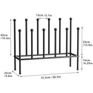 Cross-border tall boot <b>storage</b> <b>rack</b>, metal black boot <b>shoe</b> <b>rack</b> support, multi-functional <b>shoe</b> <b>storage</b> <b>rack</b> - Product Image 2