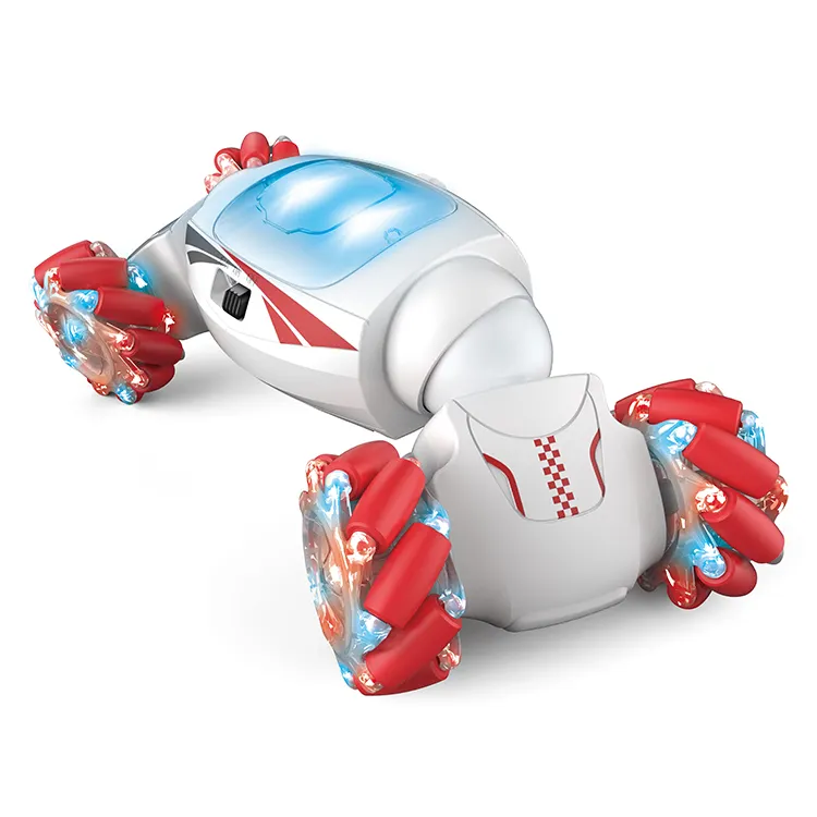 Produttore professionale Kids Mini Rc Remote Control 360 Rolling Stunt Cars Toys con luce a LED