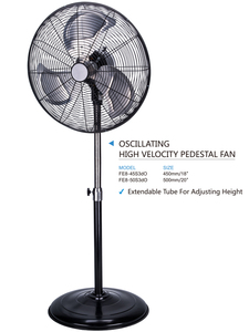 16 18 20 Inch Kim Loại Đứng <span class=keywords><strong>Fan</strong></span> Nhôm Lưỡi Tốc Độ Cao Thương Mại Lớn Khối Lượng Không Khí Làm Mát Đứng Bệ <span class=keywords><strong>Fan</strong></span> Hâm Mộ - Product Image 4