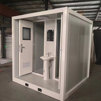 Boîtier en acier préfabriqué portable avec conteneur détachable pour hôtels comprenant un matériau de panneau sandwich pour l'utilisation des toilettes