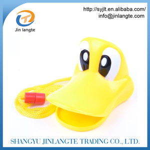 Дизайн с мультяшным животным принтом логотип продвижение детская игрушка подарок Большой Глаз желтая утка свисток - Product Image 5