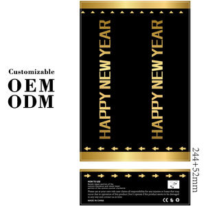 कस्टम कार्टून खुश नए साल की पार्टी ने बैग स्मोक पाउडर कंफेटी पॉपपर स्टिकर लगाए - Product Image 6