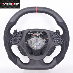 Volant de course personnalisé en fibre de carbone avec LED pour voiture décapotable - Product Image 1