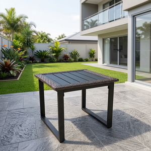 Table Basse Carrée en Rotin PE Moderne et Contemporaine, Fabriquée au Vietnam, Durable, Classique, Toutes Saisons, pour Jardin, Ferme et Hôtel - Product Image 1