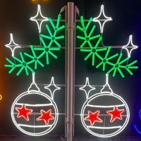 Luces LED Decorativas para Postes de Farolas, Iluminación Exterior con Motivos para Paisajes, Diseño de Luces con Motivos 2D