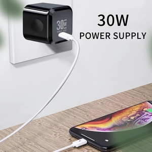 En stock <span class=keywords><strong>precio</strong></span> de fábrica 30W puerto único PD rápido tipo C <span class=keywords><strong>cargador</strong></span> de pared 3,0 adaptador de fuente de alimentación para <span class=keywords><strong>iPhone</strong></span> 12 <span class=keywords><strong>13</strong></span> Pro <span class=keywords><strong>cargador</strong></span> - Product Image 3