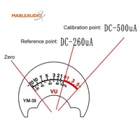 MAME0104Y Compteur de niveau VU 35 mm avec rétroéclairage jaune pour amplificateur audio de guitare DIY