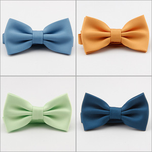 Corbata <span class=keywords><strong>de</strong></span> Moño Pre-Atada <span class=keywords><strong>de</strong></span> Poliéster <span class=keywords><strong>de</strong></span> Color Sólido Unisex, Personalizable, para Bodas y Negocios - Product Image 3