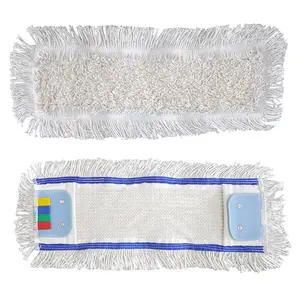 Tissu doux Tête de vadrouille en microfibre Nettoyant pour le nettoyage des sols Tissu en coton microfibre durable