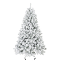 Arbre de Noël floqué de luxe haut de gamme, OEM ODM, fabrication sur mesure, effet neige épaisse, pour intérieur et extérieur, événements et fêtes, en gros